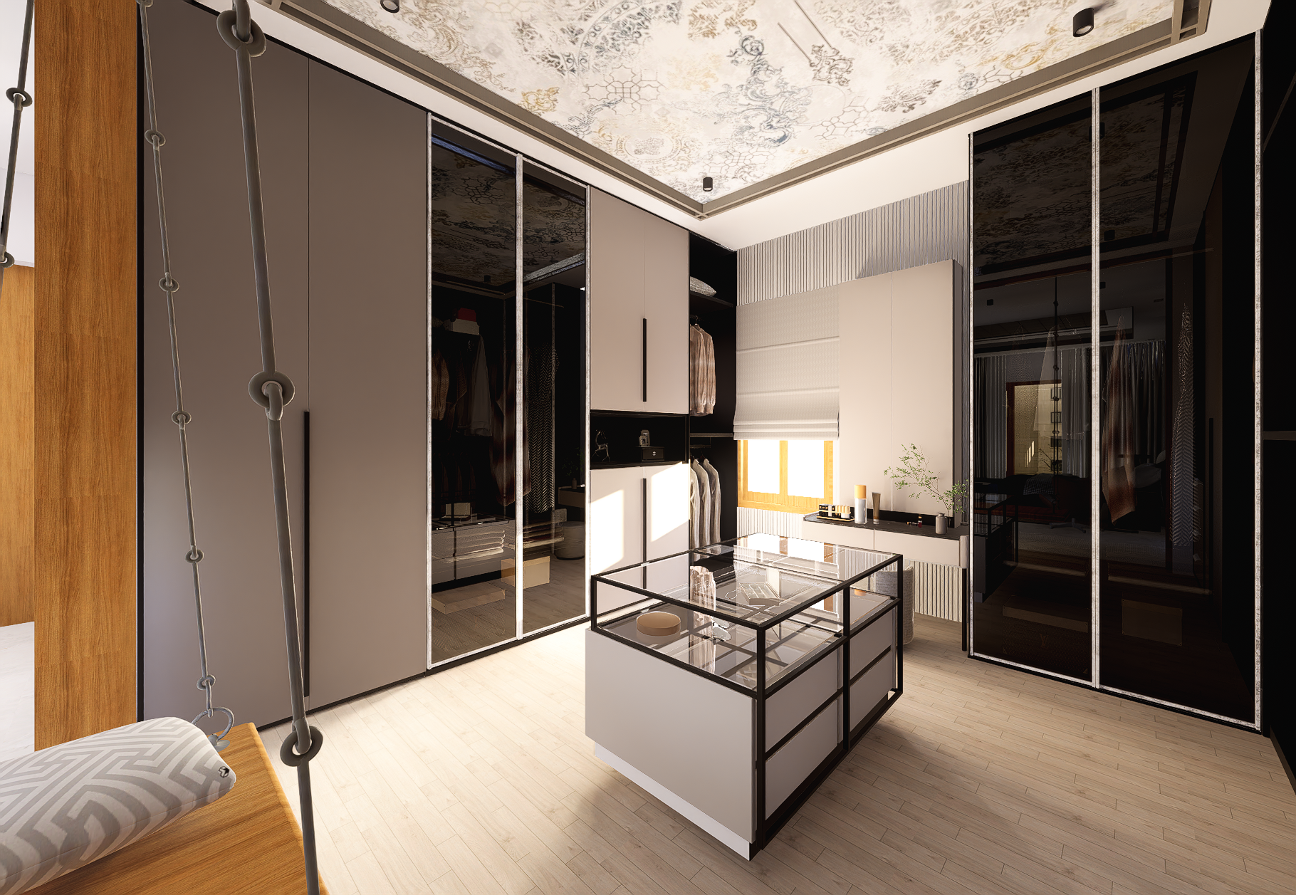 Bespoke walk-in dressing room